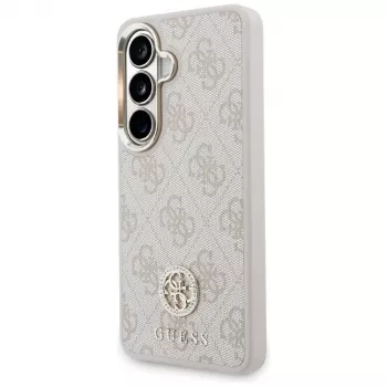Guess 4G Big Rhinestone Triangle Strap MagSafe telefontok és szíj szett Samsung Galaxy S26-hoz, rózsaszín
