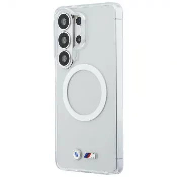 BMW IML Shockproof Metal Logo MagSafe tok Samsung Galaxy S26 Ultra készülékhez, átlátszó