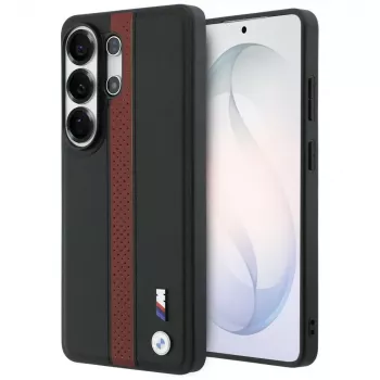 BMW Perforated Stripe Logo MagSafe tok Samsung Galaxy S26 Ultra készülékhez, piros