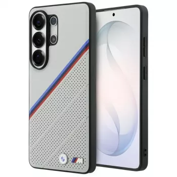 BMW Tricolor Metal Logo MagSafe tok Samsung Galaxy S26 Ultra készülékhez, szürke