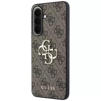 Guess Leather 4G Metal Logo tok Samsung Galaxy A37 5G készülékhez - barna