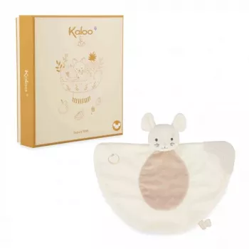 Kaloo bébi nyugtatókendő szilikon rágókával, 23 cm, Grignoti egér