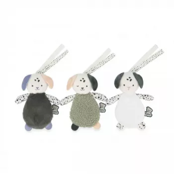Kaloo Stimuli Puppies érzékelő doudou-készlet – 3 darab