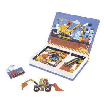 Janod Magnetibook Építkezés mágneses tanulójáték