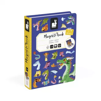 Janod Magnetibook Sárkányok mágneses könyvjáték – sárkány-fantasy téma