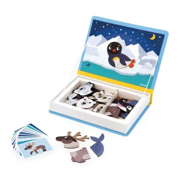 Janod Magnetibook mágneses tanulójáték „Sarkvidéki állatok”