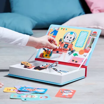 Janod Magnetibook mágneses könyv Fiú jelmezek