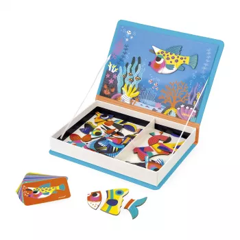Janod Magnetibook Trópusi halak mágneses kirakókönyv 3+
