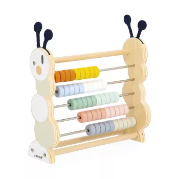 Janod Sweet Cocoon hernyó számoló abakusz játék