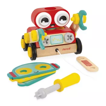 Janod Brico'Kids fa robot összeszerelhető és húzható 2+