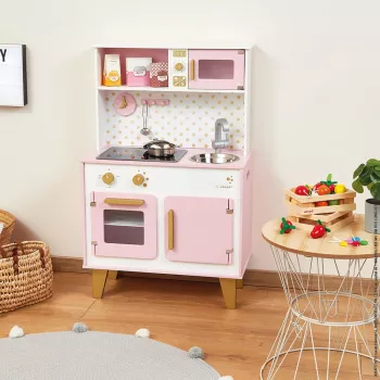 Janod Candy Chic nagy fa játékkonyha hanggal