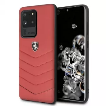 Ferrari kemény tok FEHQUHCS69RE Samsung Galaxy S20 Ultra G988-hoz, piros Heritage