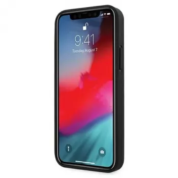 Ferrari FEOGOHCP12MBK Off Track perforált kemény tok iPhone 12 / 12 Pro 6,1 inch-hoz - fekete