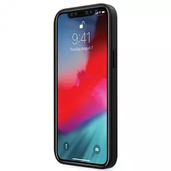 Ferrari Off Track perforált kemény tok Apple iPhone 12 Pro Max 6,7 inch-hoz - fekete