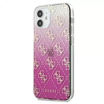Guess GUHCP12SPCU4GGPI iPhone 12 mini 5,4 inch rózsaszín kemény tok 4G Gradient