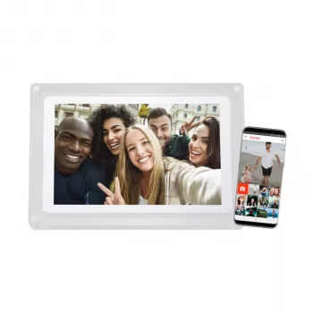 Braun DigiFrame 1020 WiFi 10,1 inch digitális képkeret, fehér, akril