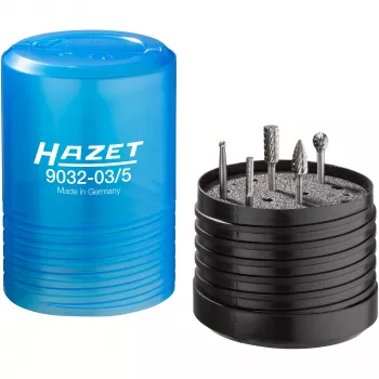 HAZET 9032-03/5 keményfém marószár-készlet 3 mm szárral 5 részes
