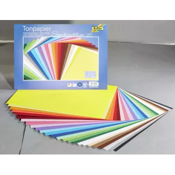 Folia kézműves papír színek válogatott 130 g/m² - 130 g/m²