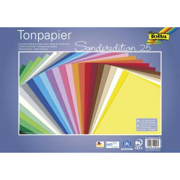 Folia Special Edition színes papír 25 különböző szín 130 g/m² 25 lap A4