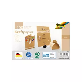 Folia kraftkarton motívumtömb kraftpapír A5 120 g/m² - 120 g/m² - A5