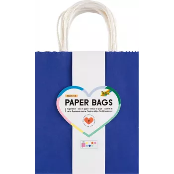 Folia 7 papírtáska BASIC M kék világoskék rózsaszín piros sárga fehér menta 18,0