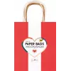 Folia 7 Paper Bags CLASSIC M Red Natural Green Cream Metallic Gold 18.0 x 21 cm