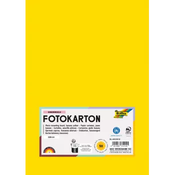 Folia 614/50 14 - sárga - egyszínű - A4 (210 x 297 mm) - 300 g/m² - 50 lap - Németország