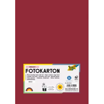 Folia 614/50 22 - piros - egyszínű - A4 (210 x 297 mm) - 300 g/m² - 50 lap - Németország