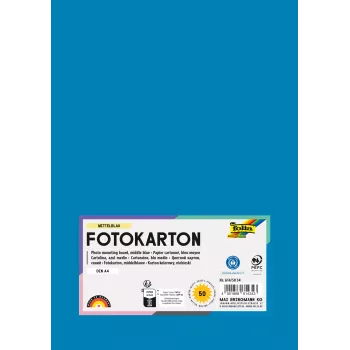 Folia 614/50 34 kék A4 karton 300 g/m² 50 lap