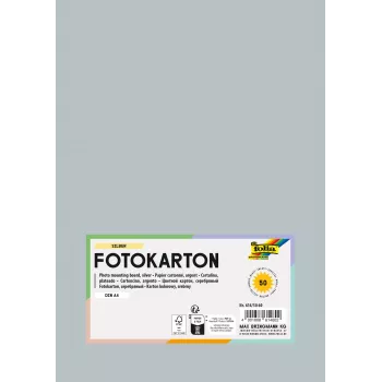 Folia 614/50 60 design papír - ezüst - A4 (210 x 297 mm) - 300 g/m² - matt - 50 lap