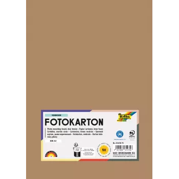 Folia 614/50 75 - vörösbarna - egyszínű - A4 (210 x 297 mm) - 300 g/m² - 50 lap - Németország