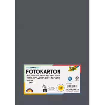 Folia 614/50 88 - antracit - egyszínű - A4 (210 x 297 mm) - 300 g/m² - 50 lap - Németország