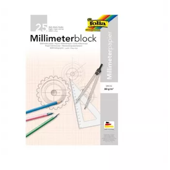 Folia 8230/25 milliméterpapír blokk A3, 25 lap