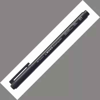 Tombow Mono Fineliner rajztoll 01 hegy 0,24 mm vonal fekete 12 darabos csomag