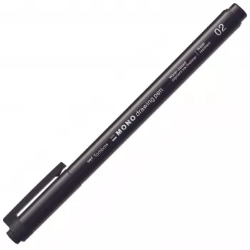 Tombow MONO Drawing Pen Fineliner 02 – fekete – 0,30 mm vonalvastagság