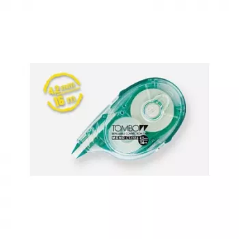 Tombow MONO YXE korrekciós roller – zöld/átlátszó – 16 m x 4,2 mm – buborékcsomagolás