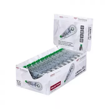 Tombow CT-CA4-20 MONO CA korrekciós roller – fehér szalag 10 m x 4,2 mm – zöld/átlátszó adagoló – 20 darab