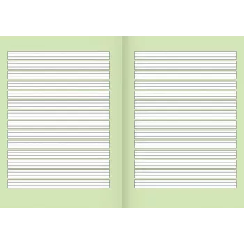 BRUNNEN Recycling School Notebook Lineatur 2 Lined with Margin All Around, 2nd Grade