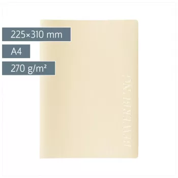 BRUNNEN Lines állásinterjú-mappa DIN A4 chamois