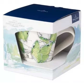 Villeroy & Boch NewWave Caffe Deep Green porcelánbögre 300 ml ajándékdobozban
