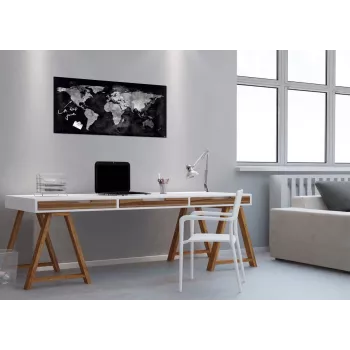 SIGEL GL270 üveg mágneses tábla 910 x 460 mm, szuperfehér, keret nélkül, 2 mágnessel és markerrel
