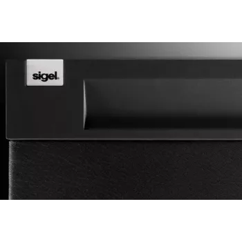 SIGEL CINTANO asztali alátét S - fekete - műbőr - 600 x 490 mm - 1 darab