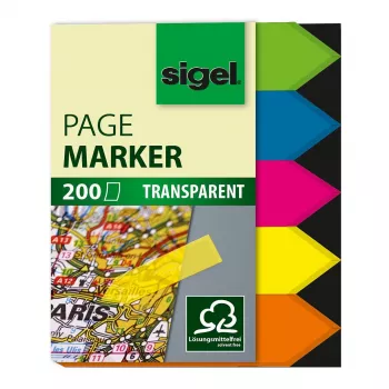 SIGEL HN613 öntapadós indexfülek 45x60 mm fehér 200 darab