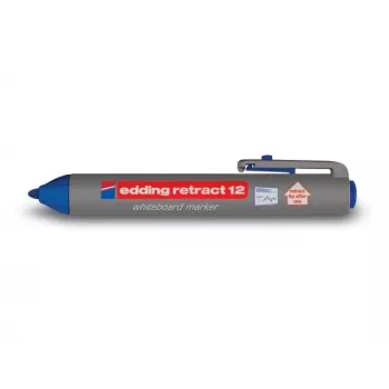 EDDING Retract 12 tartós marker, ékhegy, 1,5-3 mm vonalvastagság, kék tinta, 10 darabos csomag