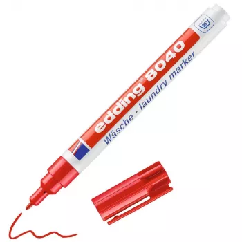 EDDING 8040 textiljelölő 1,0 mm piros kerek hegy