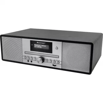 Soundmaster DAB980SW fekete zenei központ DAB+/FM-RDS CD USB Bluetooth hangoskönyv-lejátszó kazettával és lemezjátszóval