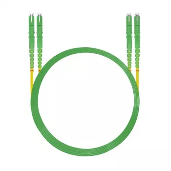 HELOS optikai patch kábel E2000® APC/E2000® APC (LSH) duplex 9/125 µm OS2 sárga 0,5 m