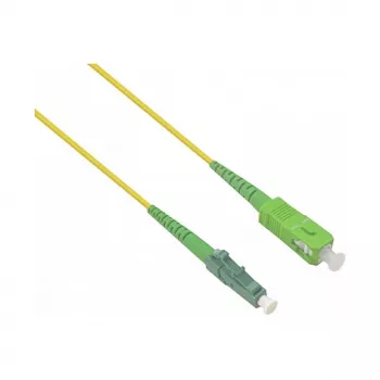 HELOS LWL OS2 patch kábel Simplex LSZH 2,0mm SC/APC-LC/APC sárga 15m