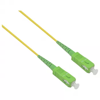 HELOS LWL OS2 patch kábel Simplex LSZH 2,0mm SC/APC-SC/APC sárga 15m