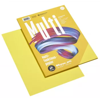 Staufen Multifunktionspapier 7X A4 80g sárga 50 lap